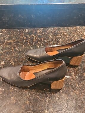 Franco Sarto Classic Navy Block Heel